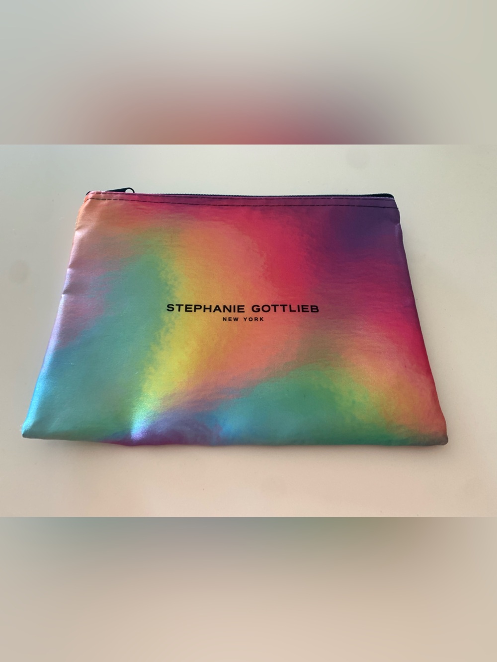 Stephanie Gottlieb Rainbow Holographic Cosmetic Pouch